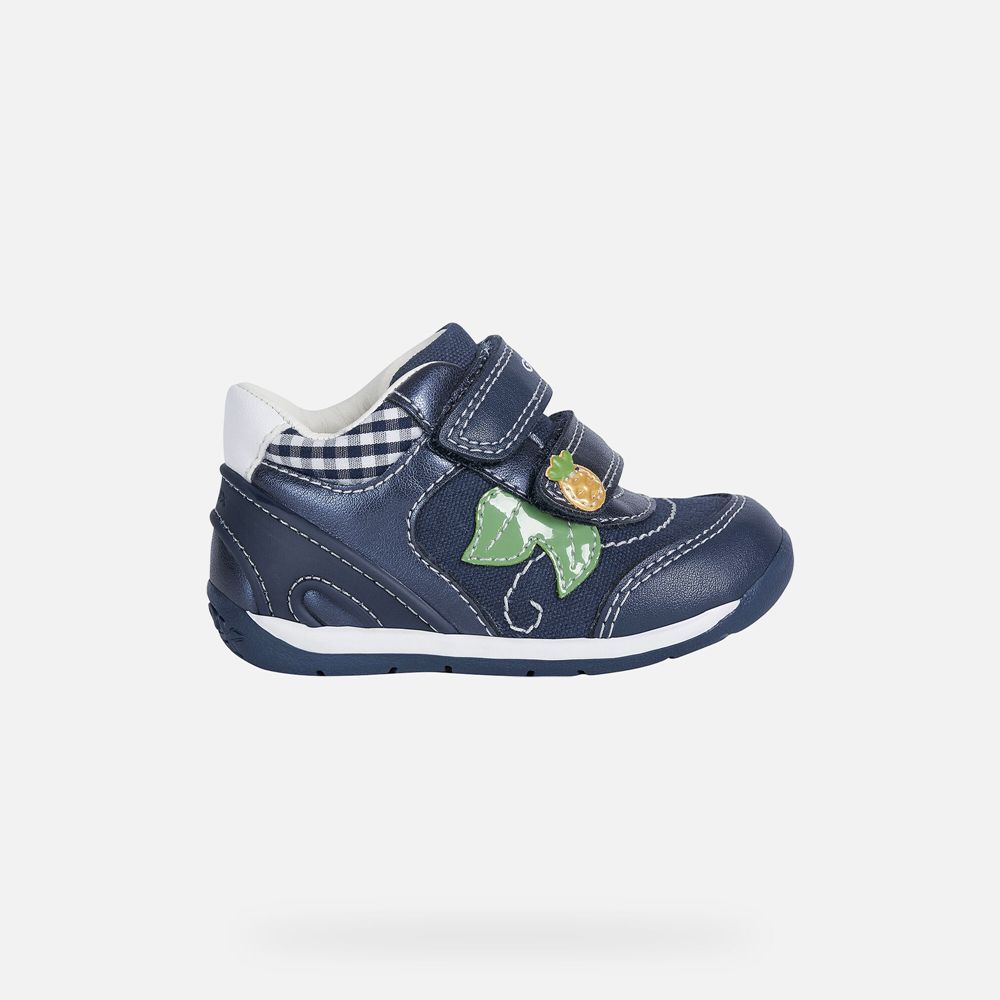 Geox Sneakers Navy Each Girl - Geox Baby Shoes - ZDOYUI326